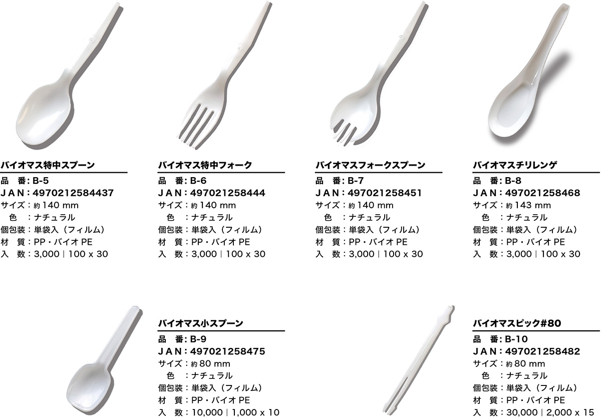 バイオプラカトラリー