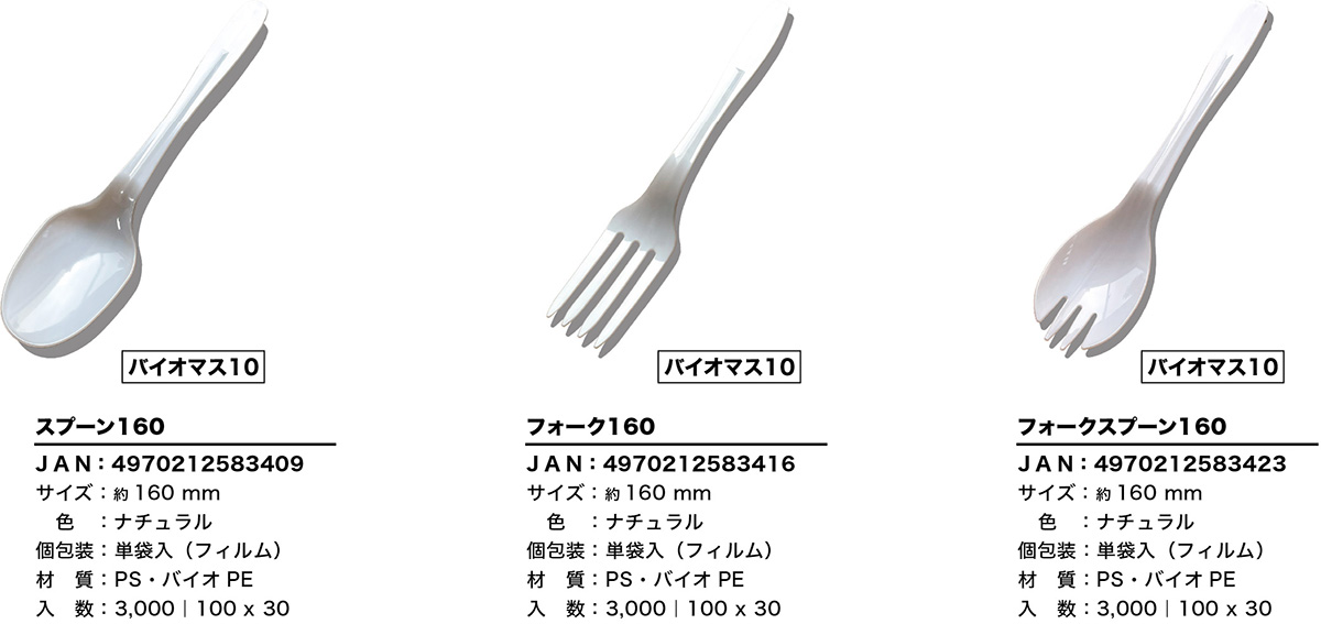 バイオマスカトラリー