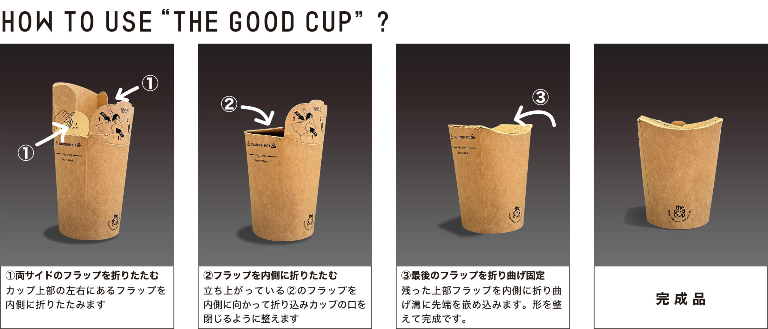 The Good Cupの組み立て方